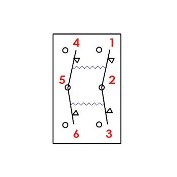Marina R switch without toggle/LED (ON)-OFF-(ON)