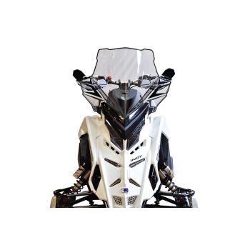 Powermadd Windshield Polaris Matryx, TALL (20"), Clear w/Black Graphics