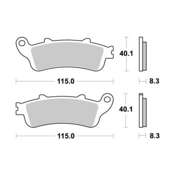 Sbs Brakepads Sintered rear