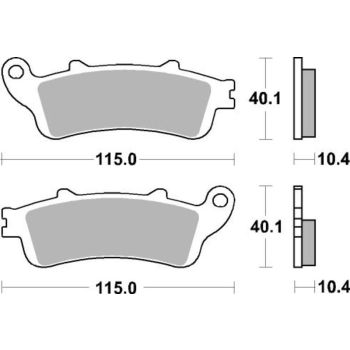 Sbs Brakepads Sintered rear