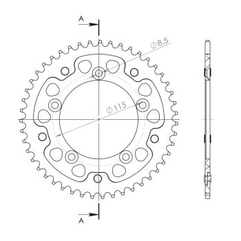 Supersprox Stealth rear sprocket KTM SX65