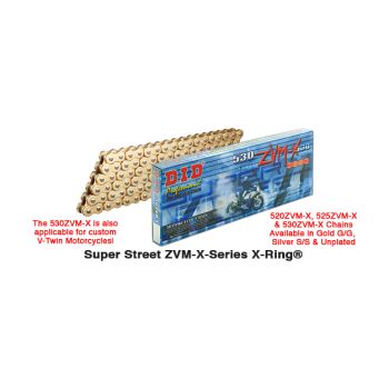 D.I.D 530ZVM-X Connecting link rivet type (ZJ)