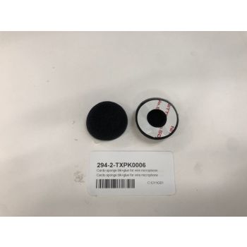 Cardo sponge blk+glue for wire microphone