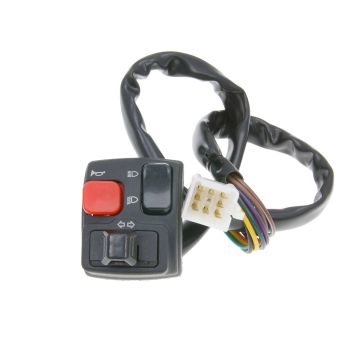 Leistangi lüliti vasak, kaug/lähi tuli, pasun - Rieju RRX, MRX, SMX, MRT, RS2