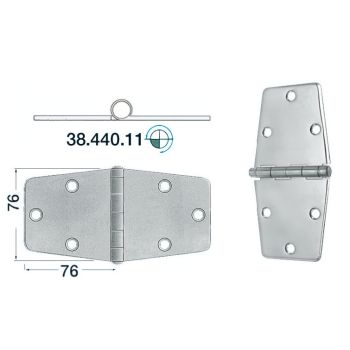 SS hinge 152x76