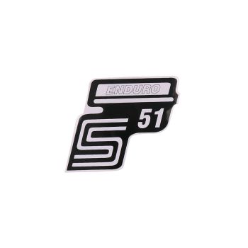 logo foolium / kleebis S51 Enduro valge Simson S51 jaoks