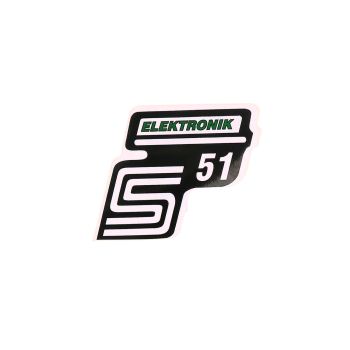 logo foolium / kleebis S51 Elektronik roheline Simson S51 jaoks