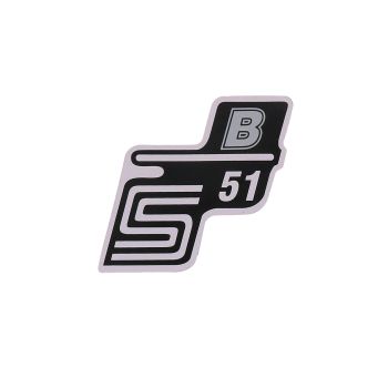 logo foolium / kleebis S51 B hõbedane Simson S51 jaoks