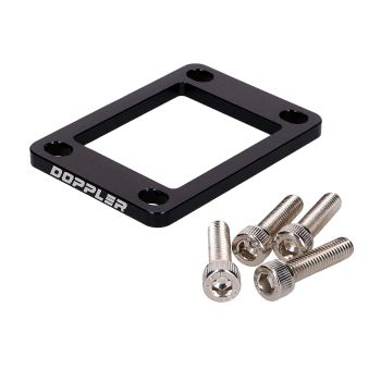 sisselaskekollektori vaheplaat Doppler 5mm must Minarelli AM, Derbi EBE, EBS, D50B jaoks