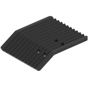 Plastic groomer blade left: for ski track maker