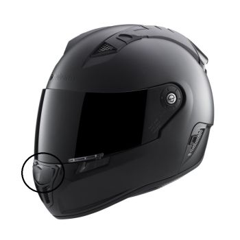 Schuberth SR1 button with ventilation