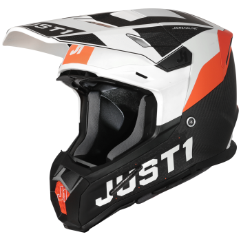 Just1 Helmet J-22 C Adrenaline Orange/White/Carbon Matt