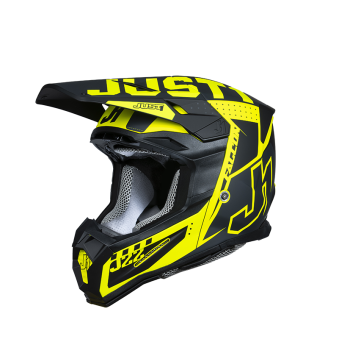 Just1 Helmet J-22 F Falcon  Titanium/Black/Fluo Yellow