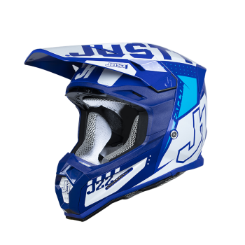 Just1 Helmet J-22 F Falcon  White/Blue