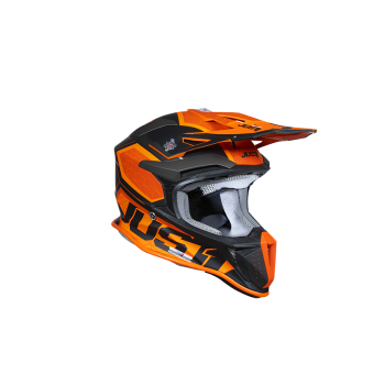 Just1 Helmet J-18 F Hexa Orange/Titanium/Black