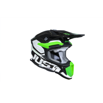 Just1 Helmet J-18 F Hexa Green Fluo/White/Titanium