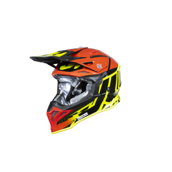 Just1 Helmet J-39 Poseidon Fluo Yellow/Red  Black