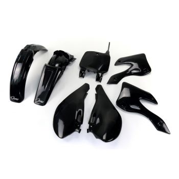 UFO Plastkit 5-delar svart KX125/250 00-02