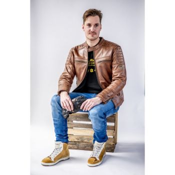 Grand Canyon Bikewear Leather Jacket Logan Big Size Brown