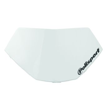 Polisport headligh Halo removable number plate White