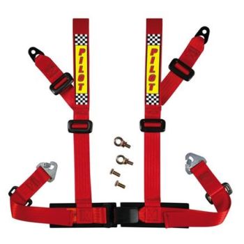 Turvavöö, 4- punktiga, punane