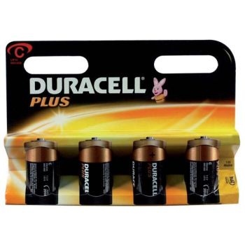 Patarei, duracell plus, lr14, 4tk, 1.5v