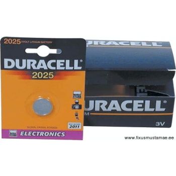 Tablett-patarei, duracell, cr2025, 3v
