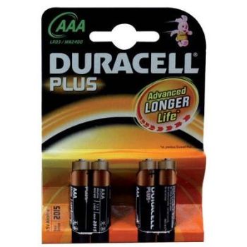 Patarei, duracell micro, aaa, 4tk, 3v
