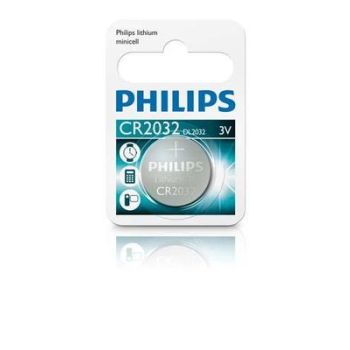 Tablett-patarei, philips, 3v, cr2032, 1tk