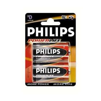 Patarei, philips powerlife, d, 1.5v, 2tk
