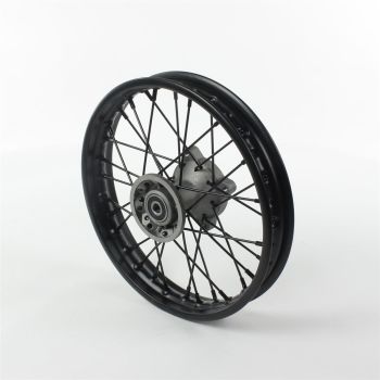 ROUE AVANT ACIER 12 Ø15 NOIR