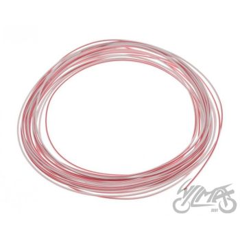 Juhe 0,75mm 10m, valge/punane