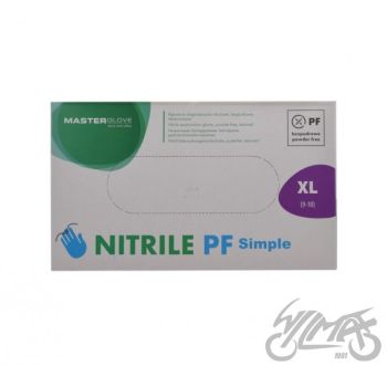 KINDAD, MEHAANIK, NITRIIL, SUURUS XL, SININE, 100 TK