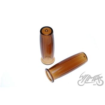 Gripid VINTAGE 1-1/8"+1" läbipaistev pruun