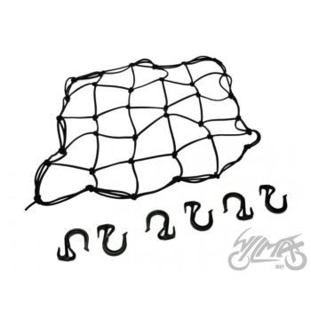 Transport võrk, plastik konksudega, must