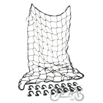 Transport võrk 92cm x 152cm, plasik konksudega, must