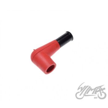Süüteküünla piip 90°,punane,kummist