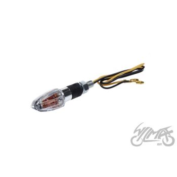 Suunatuli esimene, valge klaas, kroomitud ümbris - M8 x 1.25, 12V H6W