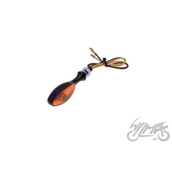 Suunatuli tilga kujuline, oranž klaas - M8 x 1.25, 12V 23W