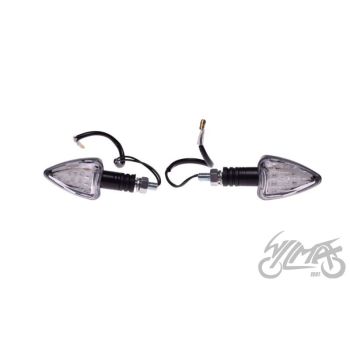 Suunatuled LED M8 x 1.25, 12V 1W, koonus, valge klaas