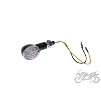 Suunatuli vasak LED, M10 x 1.25, 12V 1W, valge klaas