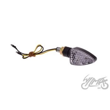 Suunatuli vasak LED, M10 x 1.00, 12V 1W, valge klaas