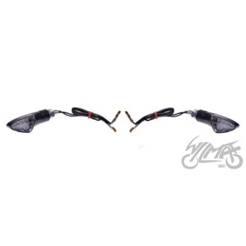 Suunatuled LED, M8 x 1.25, 12V 1W, valge klaas, Carbon-look