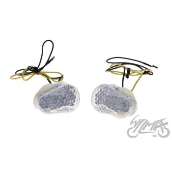 Suunatuled LED, M10 x 1.5, 12V 0.5W, valge klaas, KAWASAKI