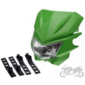 Esiplastik tulega H4 12V 35/35W, roheline