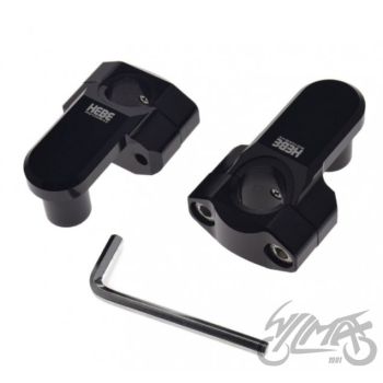 Leistangi kõrgendus, must 22,2/22/28,5