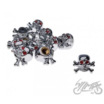 Ventiilikork pealuuga, kroomitud (10tk)