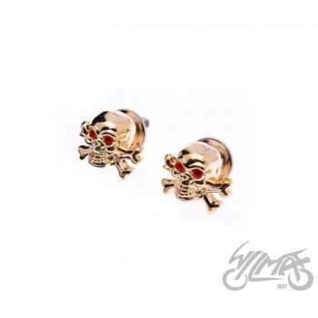 Polt numbrimärgi alusele - pealuu/luud, kuldne