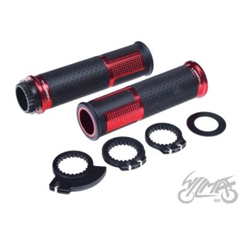 Gripid 22/24mm, rullgaasile Leoshi 654, punane