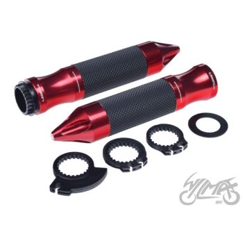 Gripid 22/24mm, rullgaasile Leoshi 653, punane